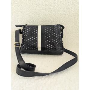 FOSSIL JENNA CROSSBODY Black White Dot